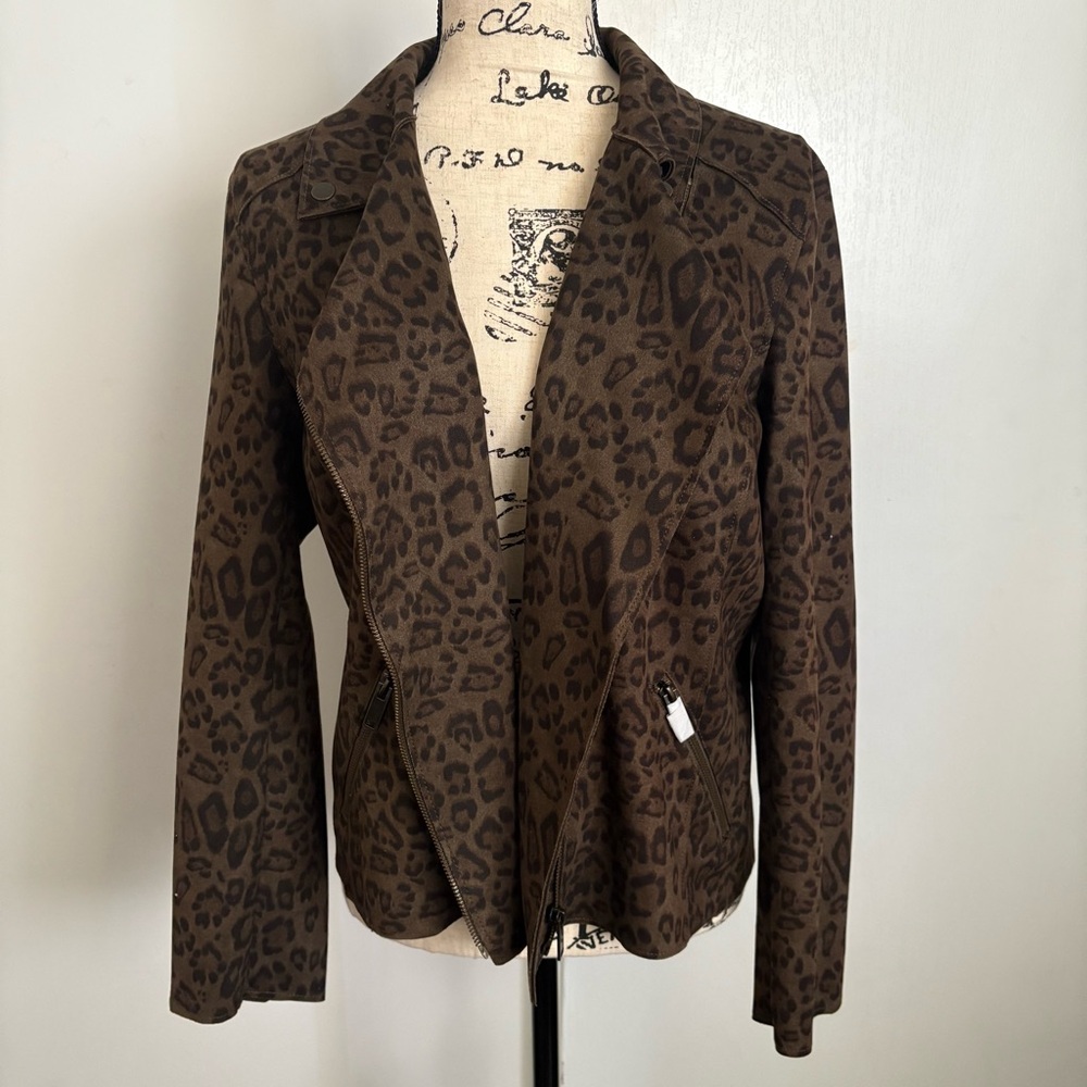 Catherine Malandrino Brown Leather Jacket Timeless Style